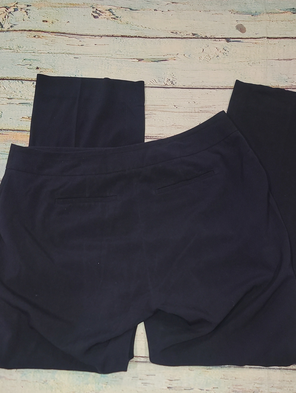Navy Blue Stright Slacks - Picture 3 of 4